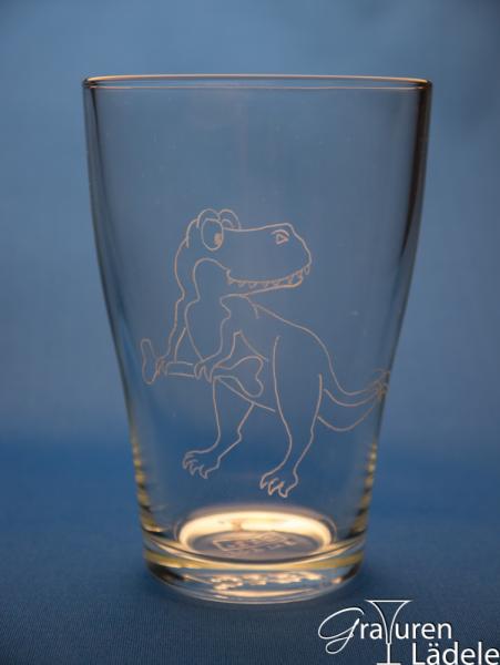 Kinderglas *Dino mit Knochen*